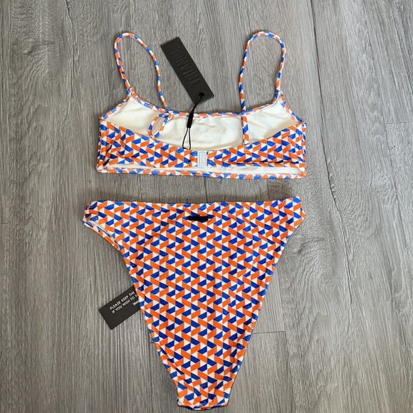 Velvet Triangl swimsuit set with bag. - Picture 3 of 12